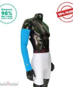 Manguito Térmico de Proteção Solar UV50+ - Unissex - Azul Água