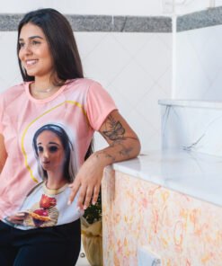 Camiseta Baby Look Virgem Maria
